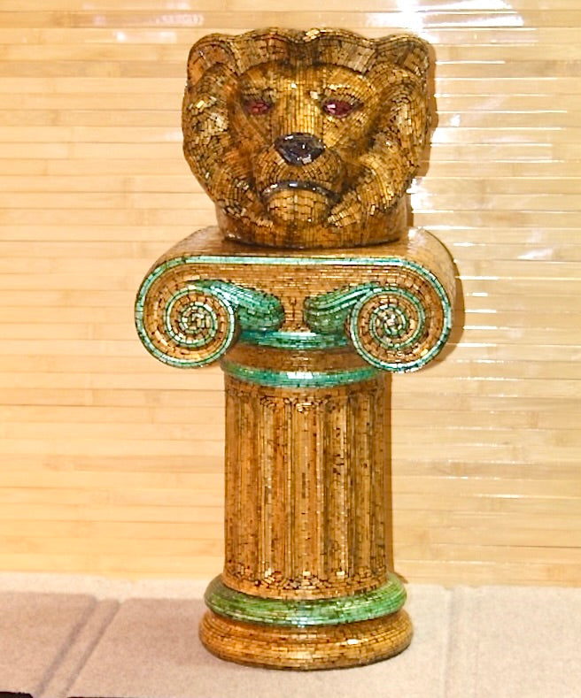 Lion's Head Planter & Column by Jobi