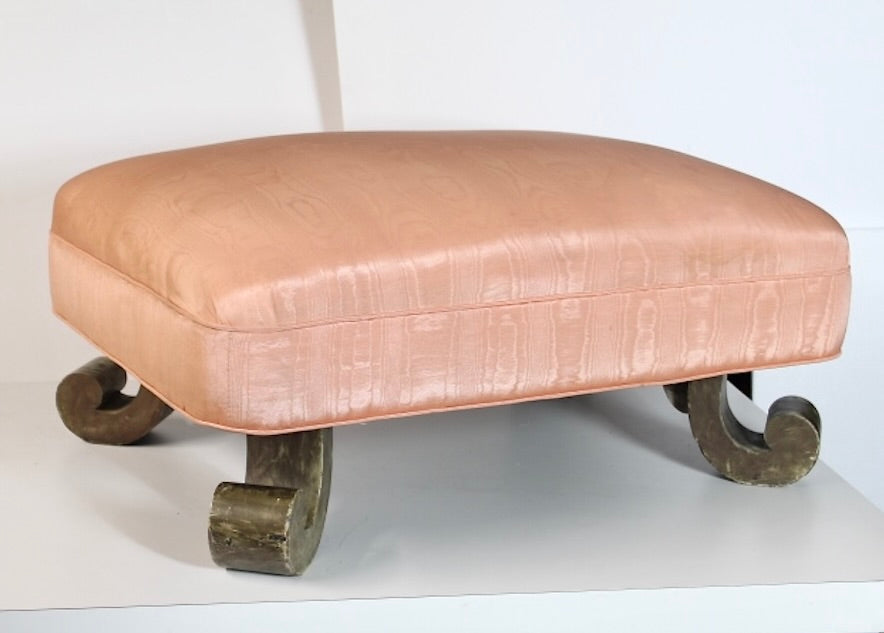 Large  pink ottoman