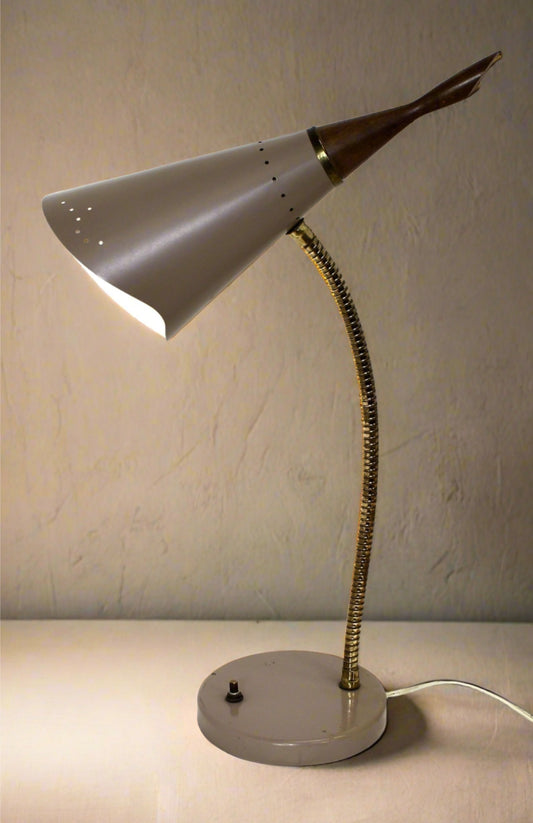 Vintage Bullet Gooseneck Desk Lamp