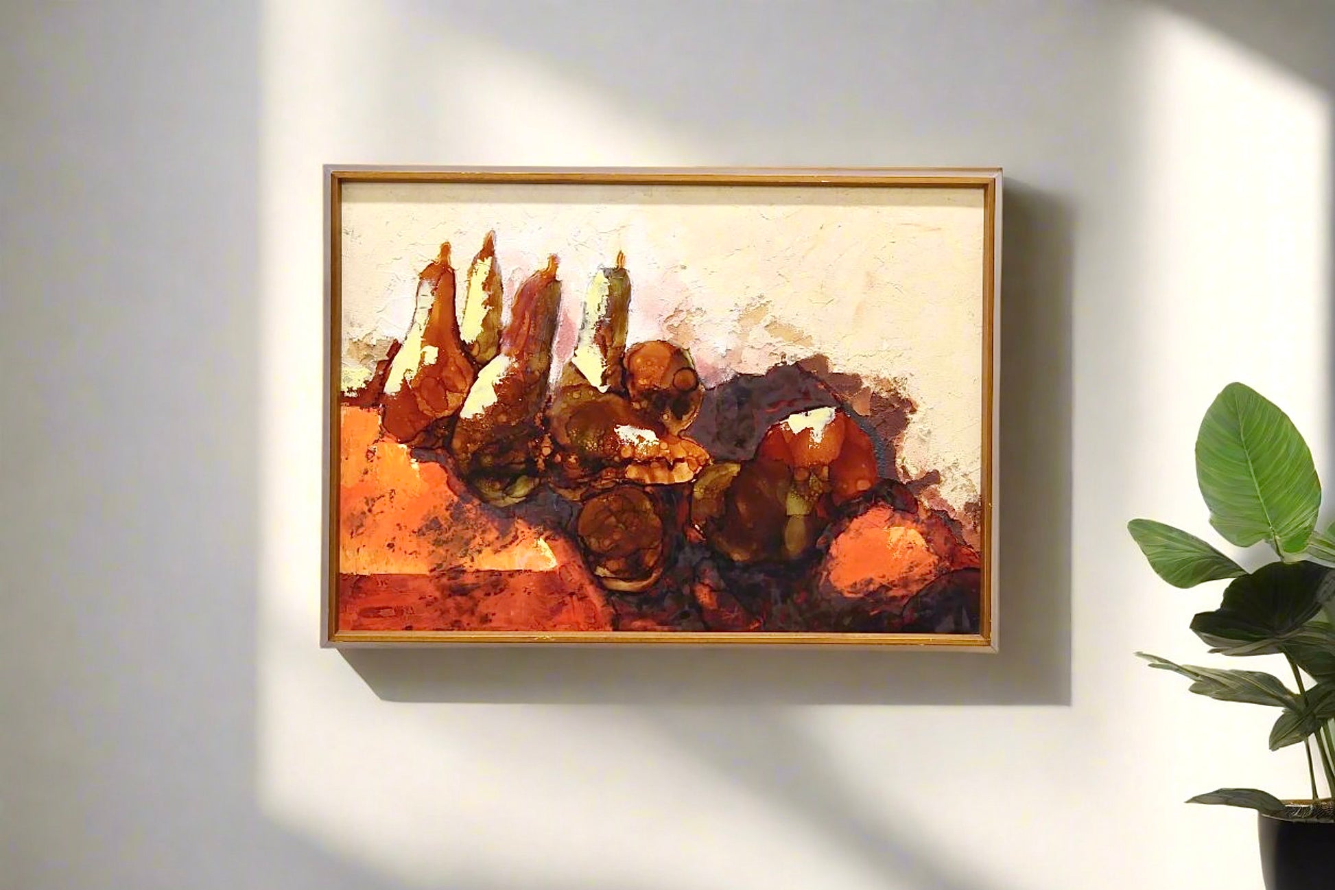 Vintage 1960s Abstract Impressionism Still Life