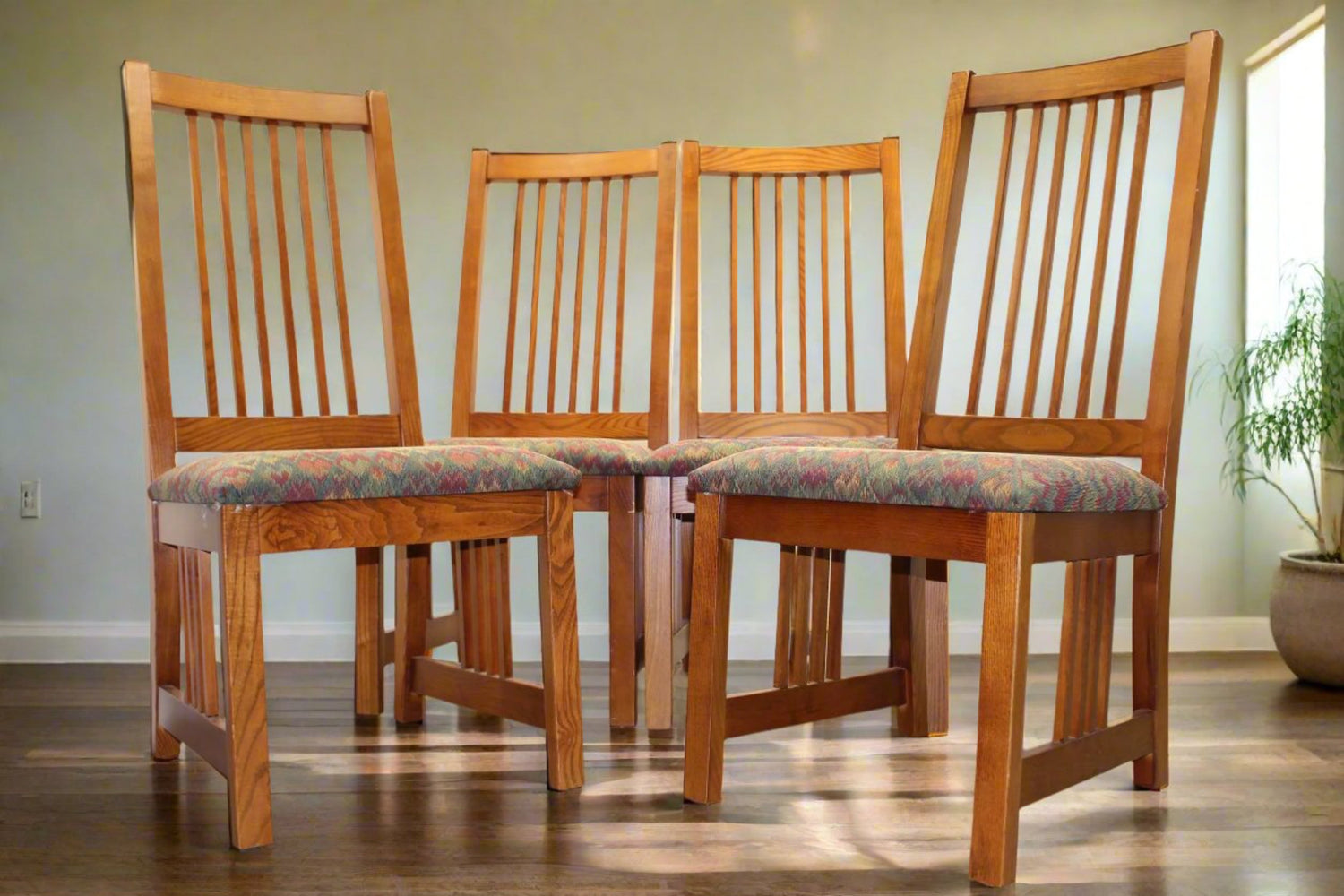 4-Pc Oak Dining Chairs