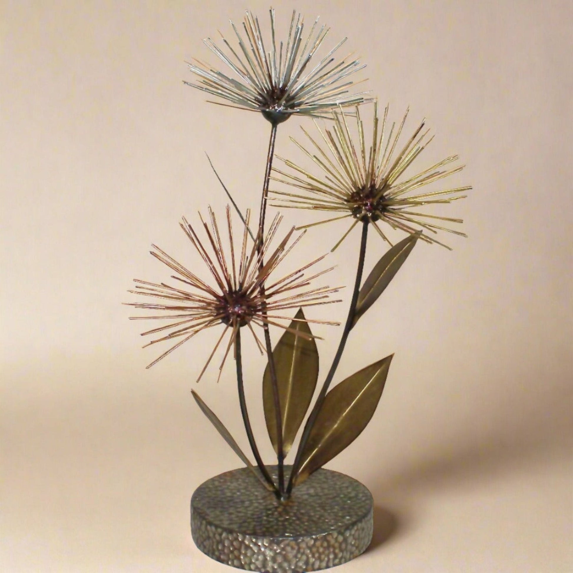 Bronze Thistle Sculpture