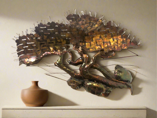 Copper Tree Wall Sculpture