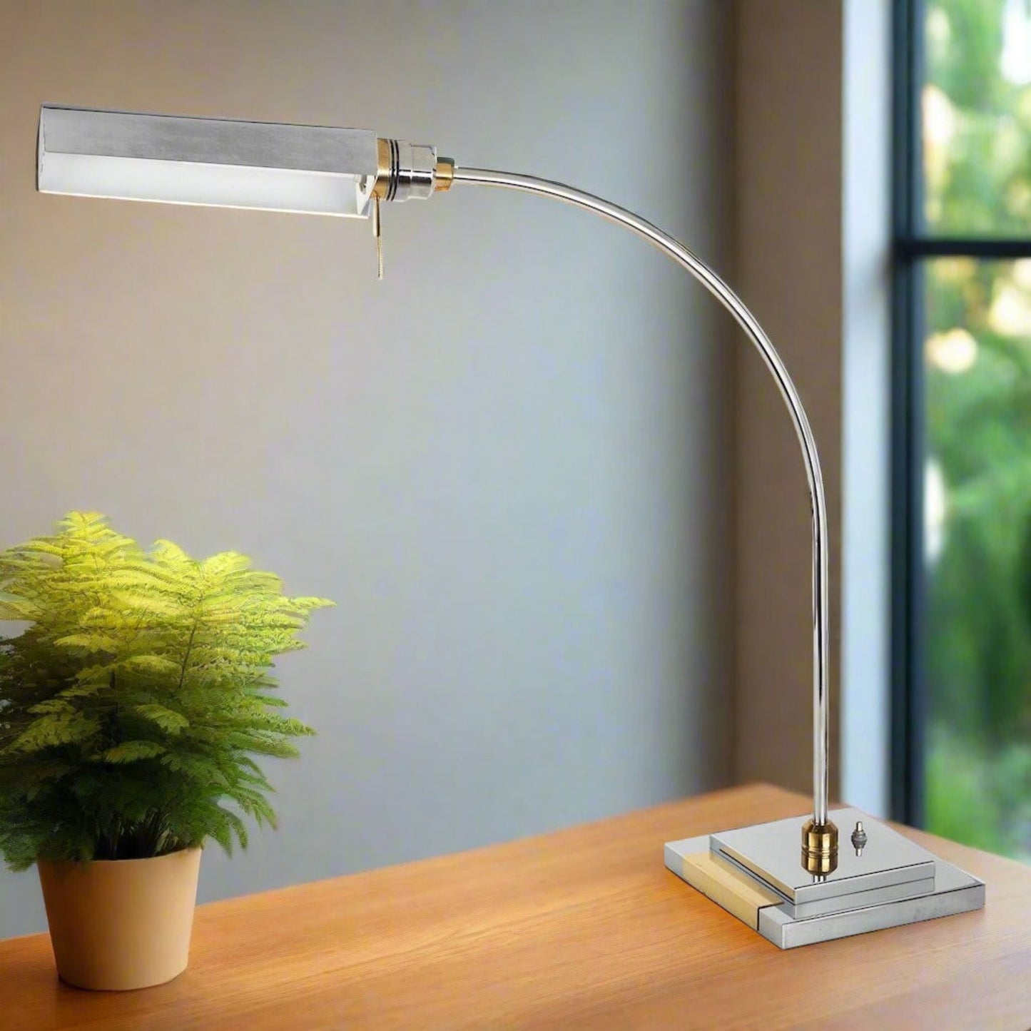 Chrome Arch Lamp