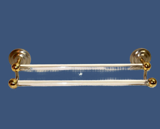 MCM Lucite Towel Rack/ Double Bar