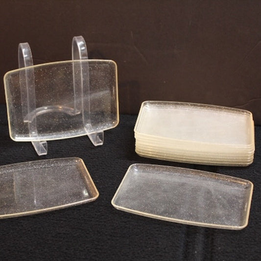 Vintage Hollywood Regency Acrylic Hostess Trays