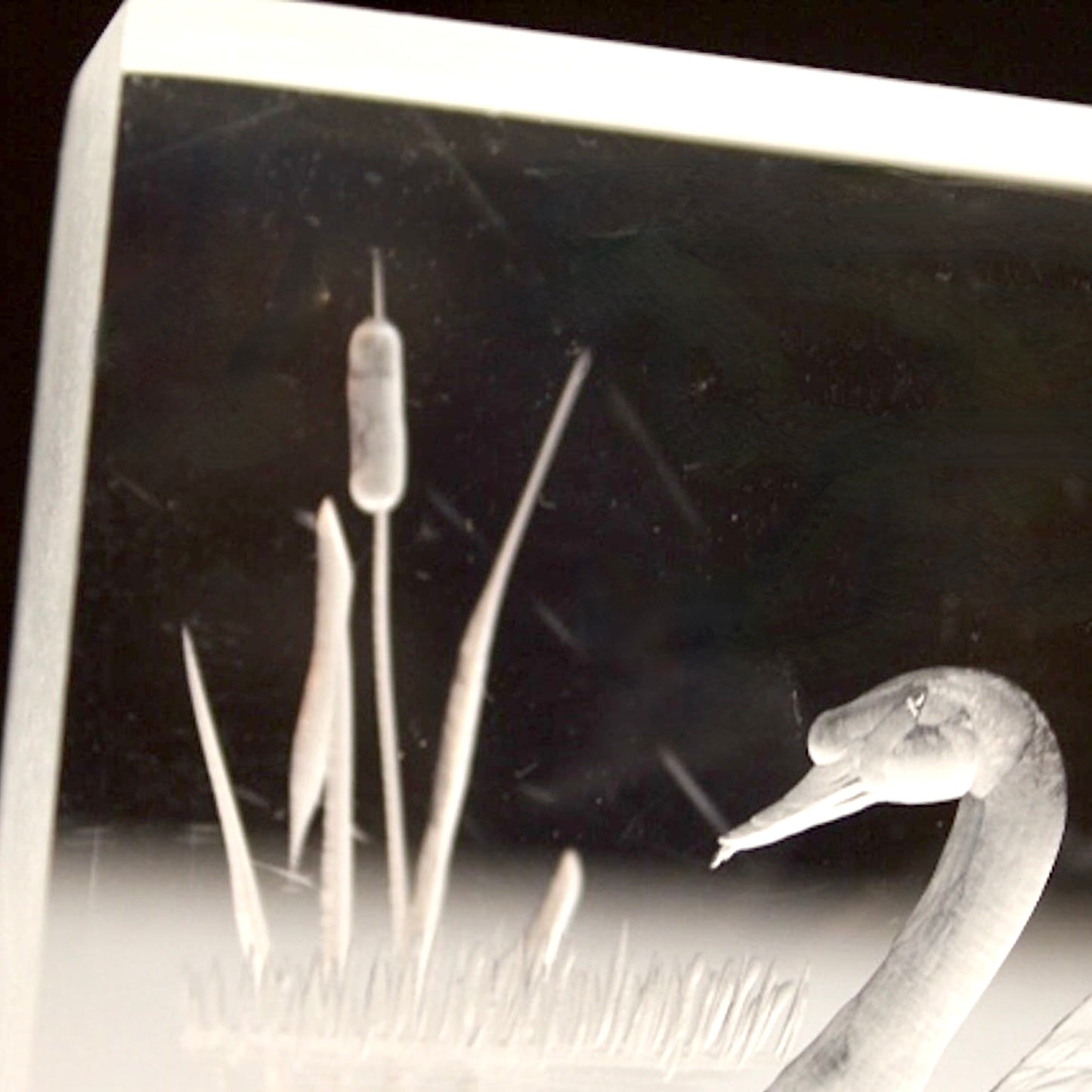 Vintage Lucite Swan Paperweight | Frank R. Albrecht Original