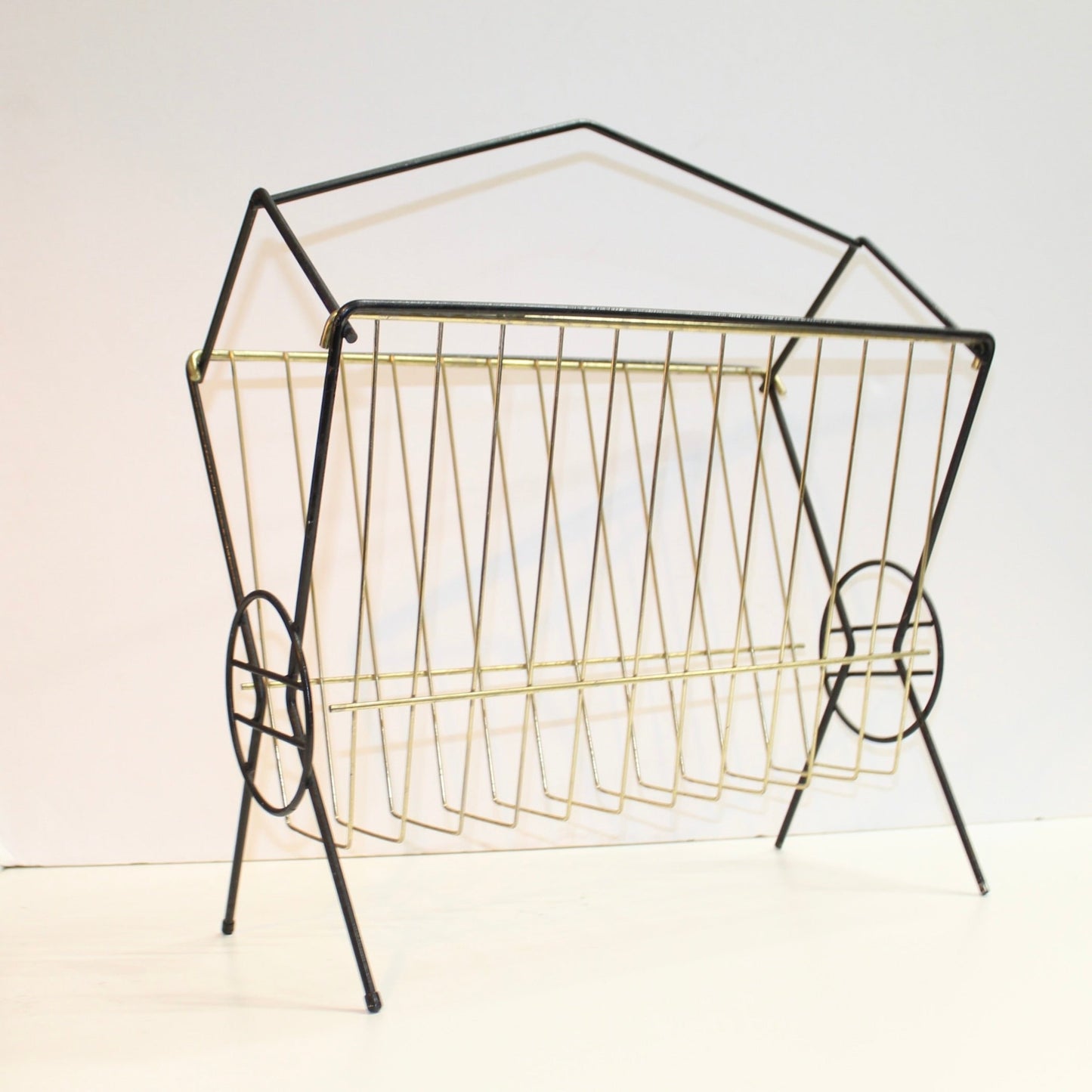 Mid-Century Wire Magazine Rack