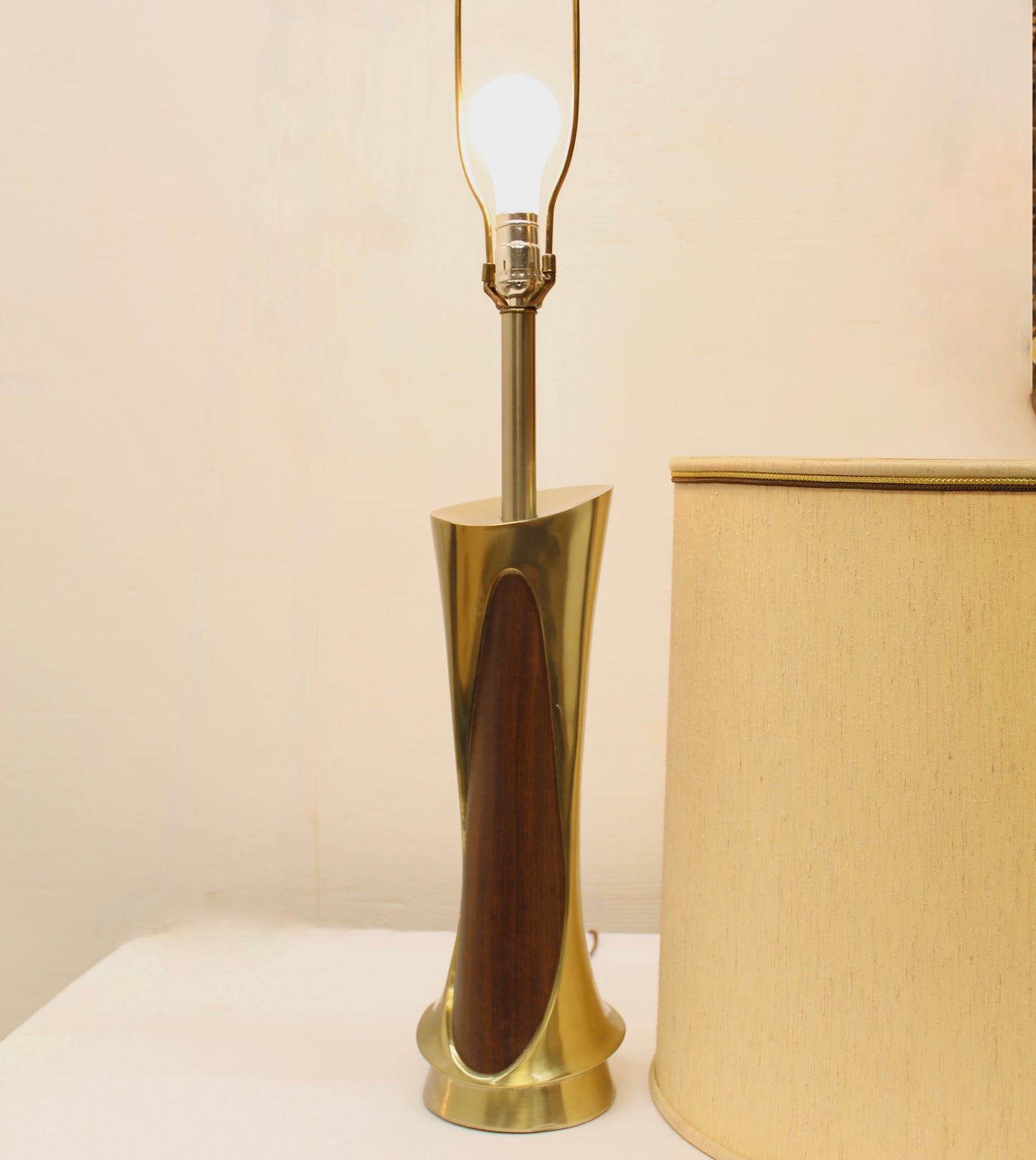 Mid-Century Modern Brass Table Lamp | Laurel Lamps