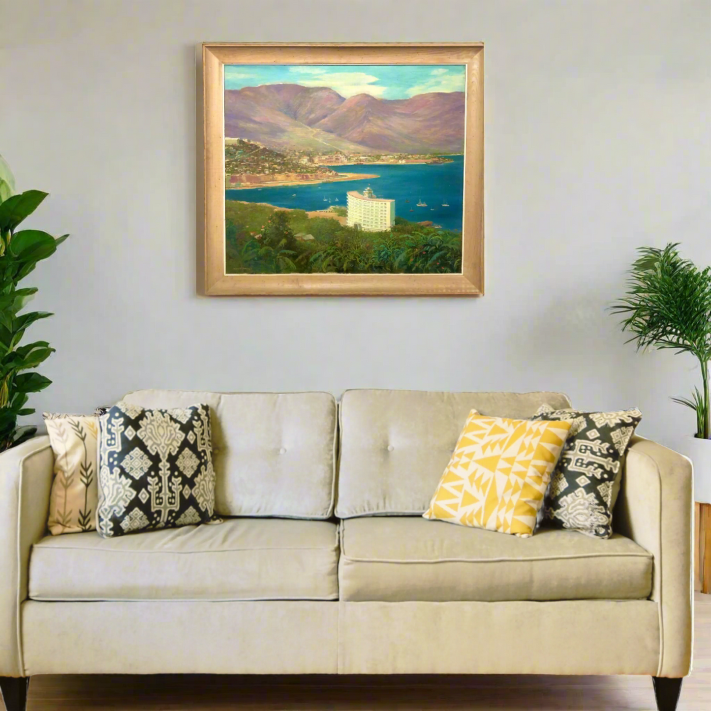 Mid-Century Modern Worldscape Oil Painting | James Cloetingh