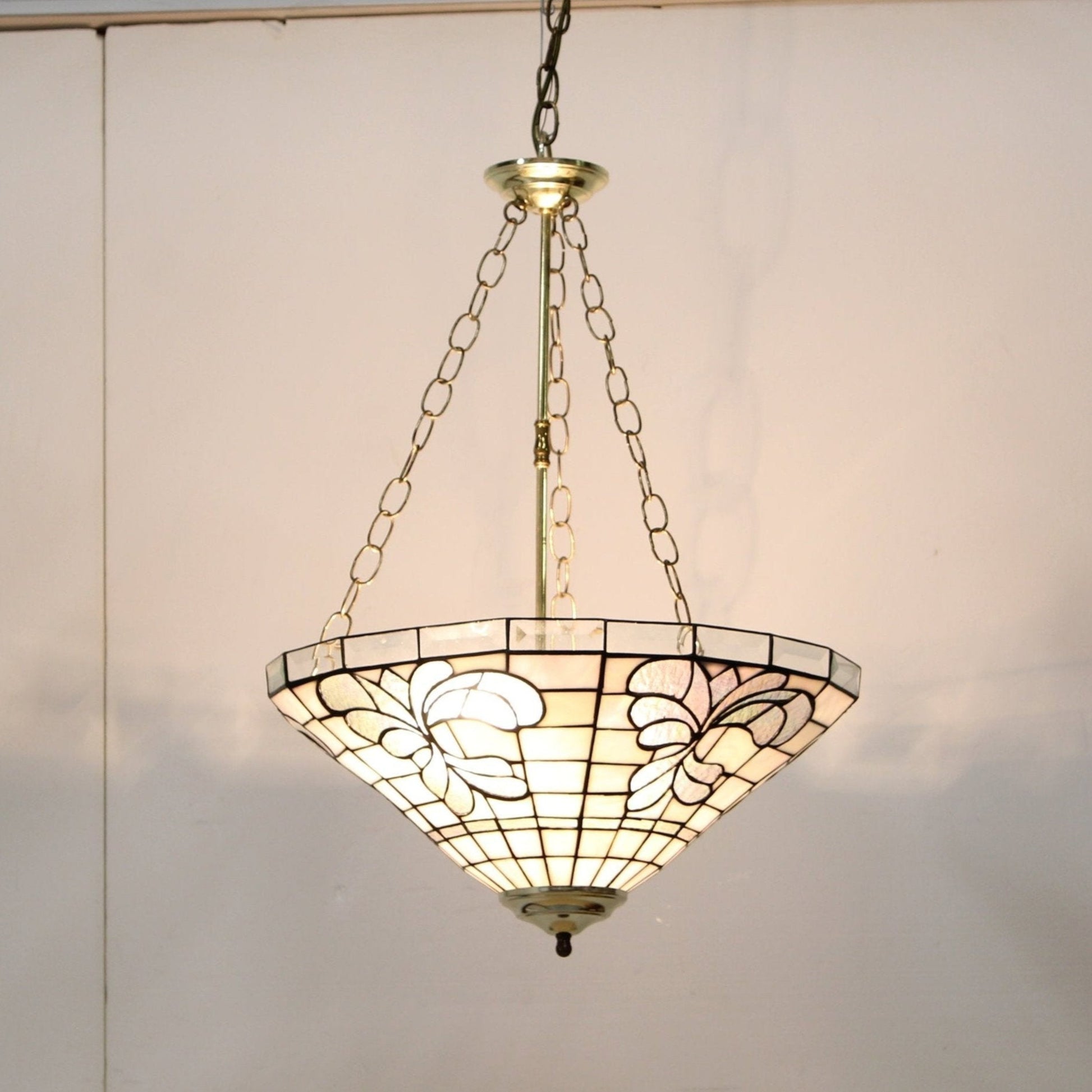 Tiffany Style Art Glass Pendant Light