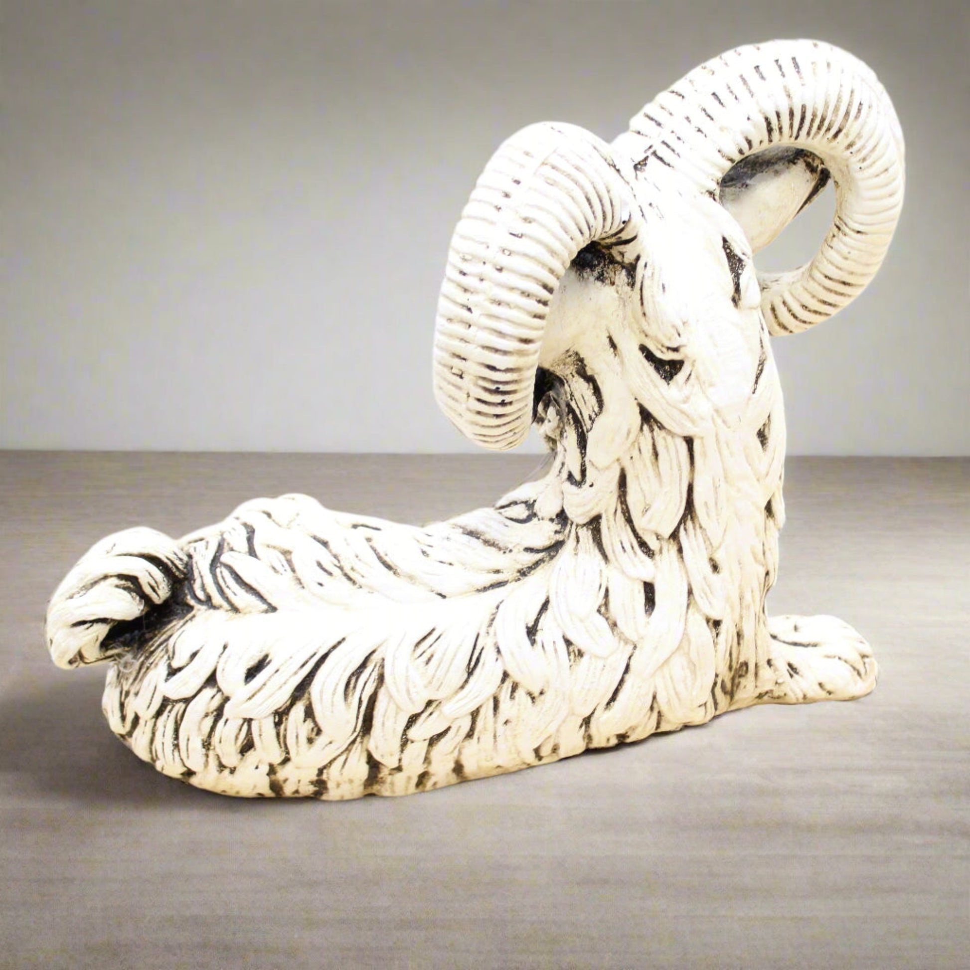 Vintage Neo-Classical Style Ram Sculpture