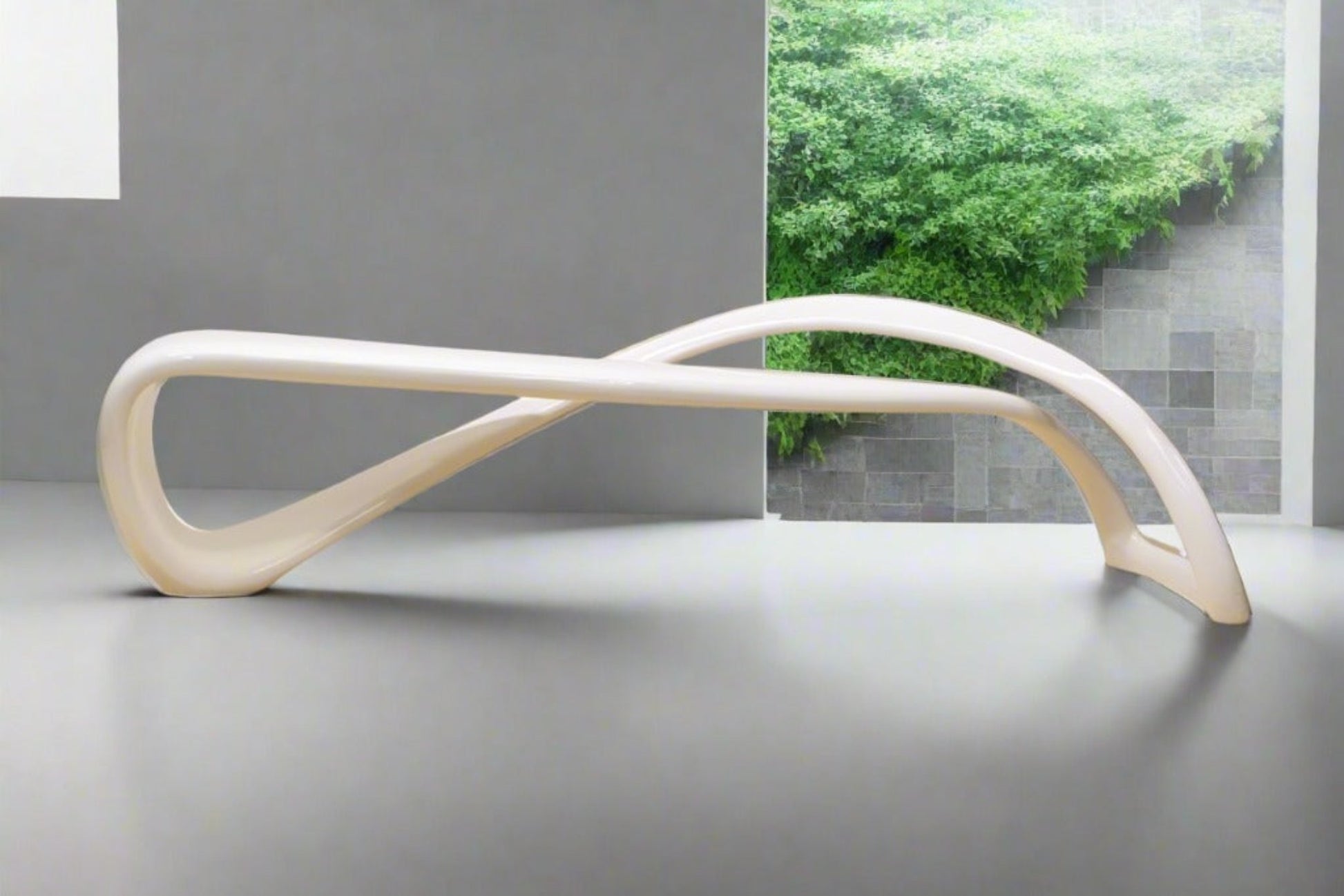 White M®bius Modway Modern M Bench