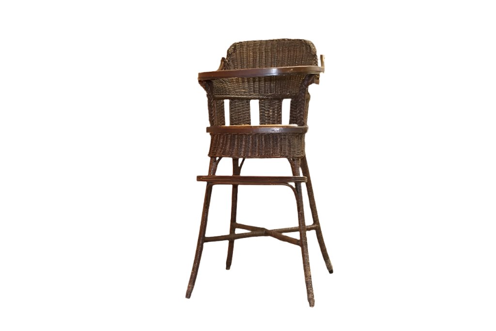 Heywood Wakefield Wicker Antique High Chair