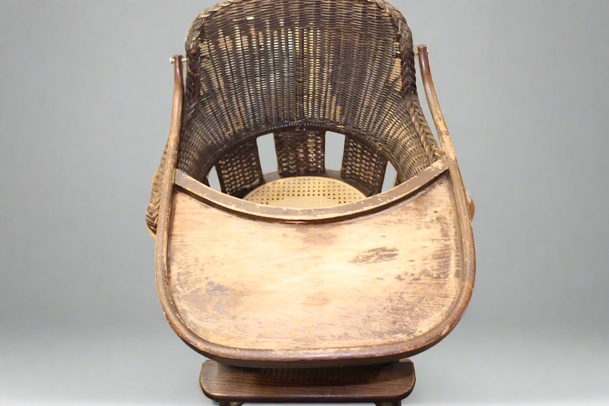 Antique Wicker High Chair