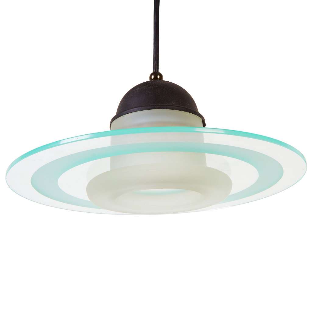 Modern Chandelier | Three Saucer Pendant Lights