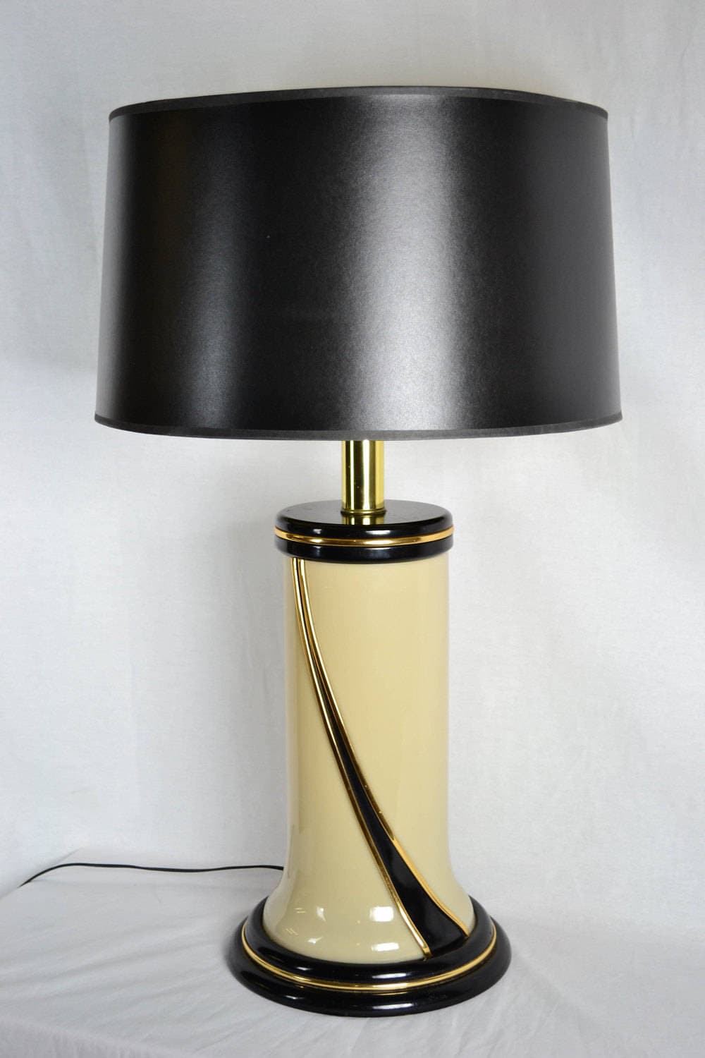 Ivory Glass Table Lamp from OffCenterModern