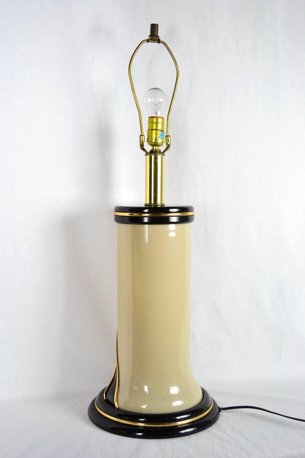 Ivory Glass Table Lamp from OffCenterModern