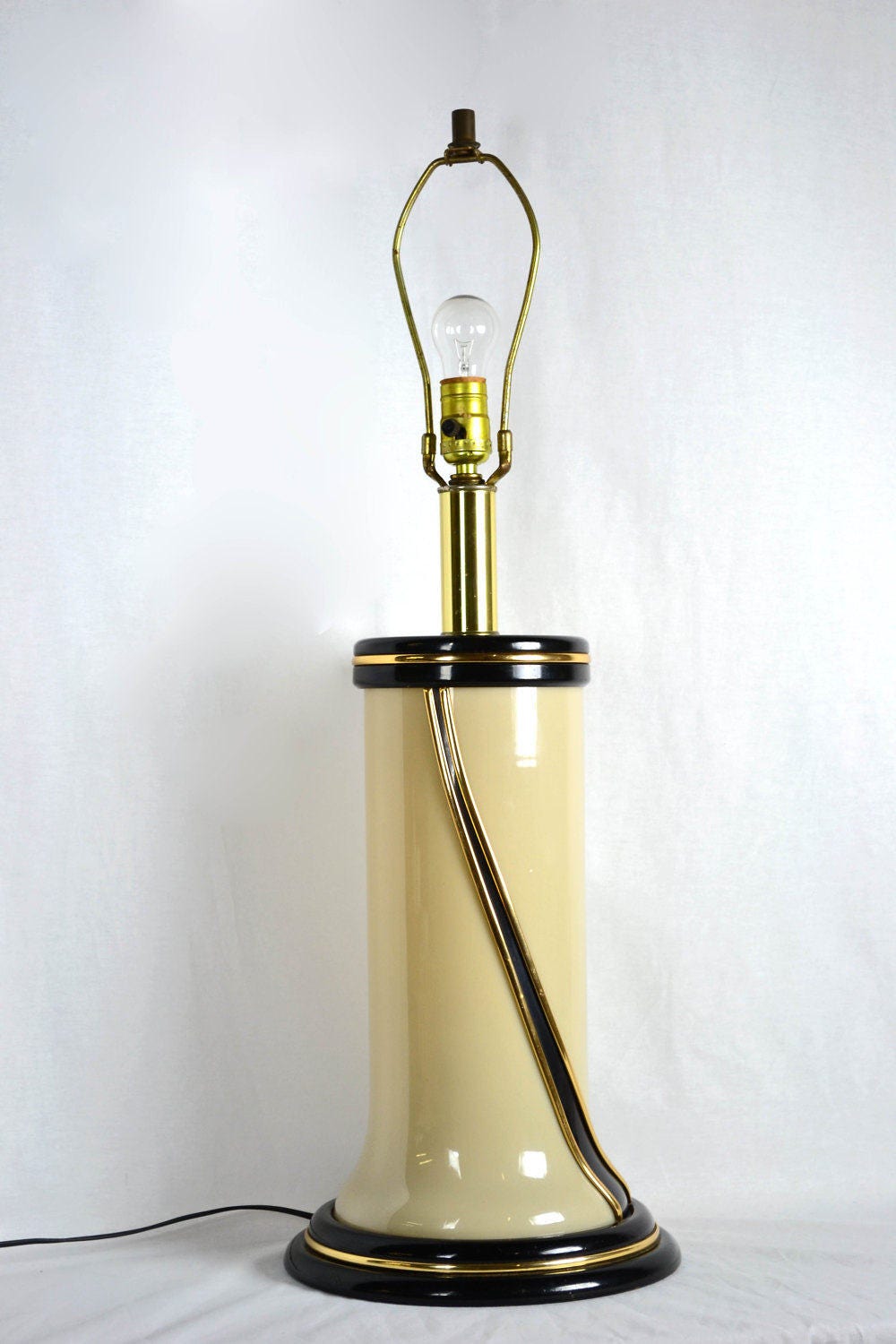 Ivory Glass Table Lamp from OffCenterModern