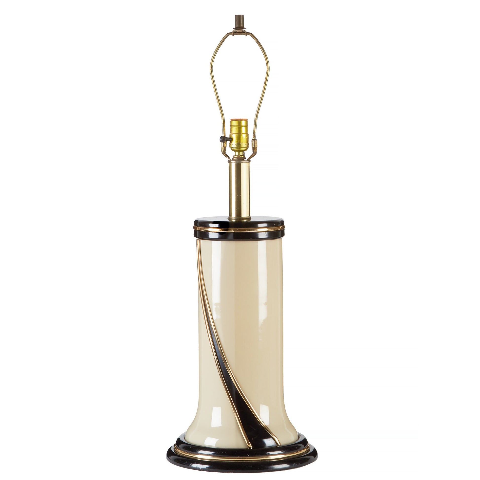 Ivory Glass Table Lamp from OffCenterModern