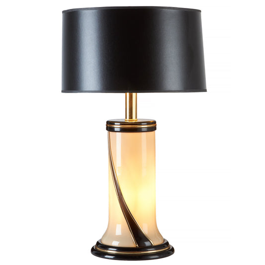 Ivory Glass Table Lamp from OffCenterModern