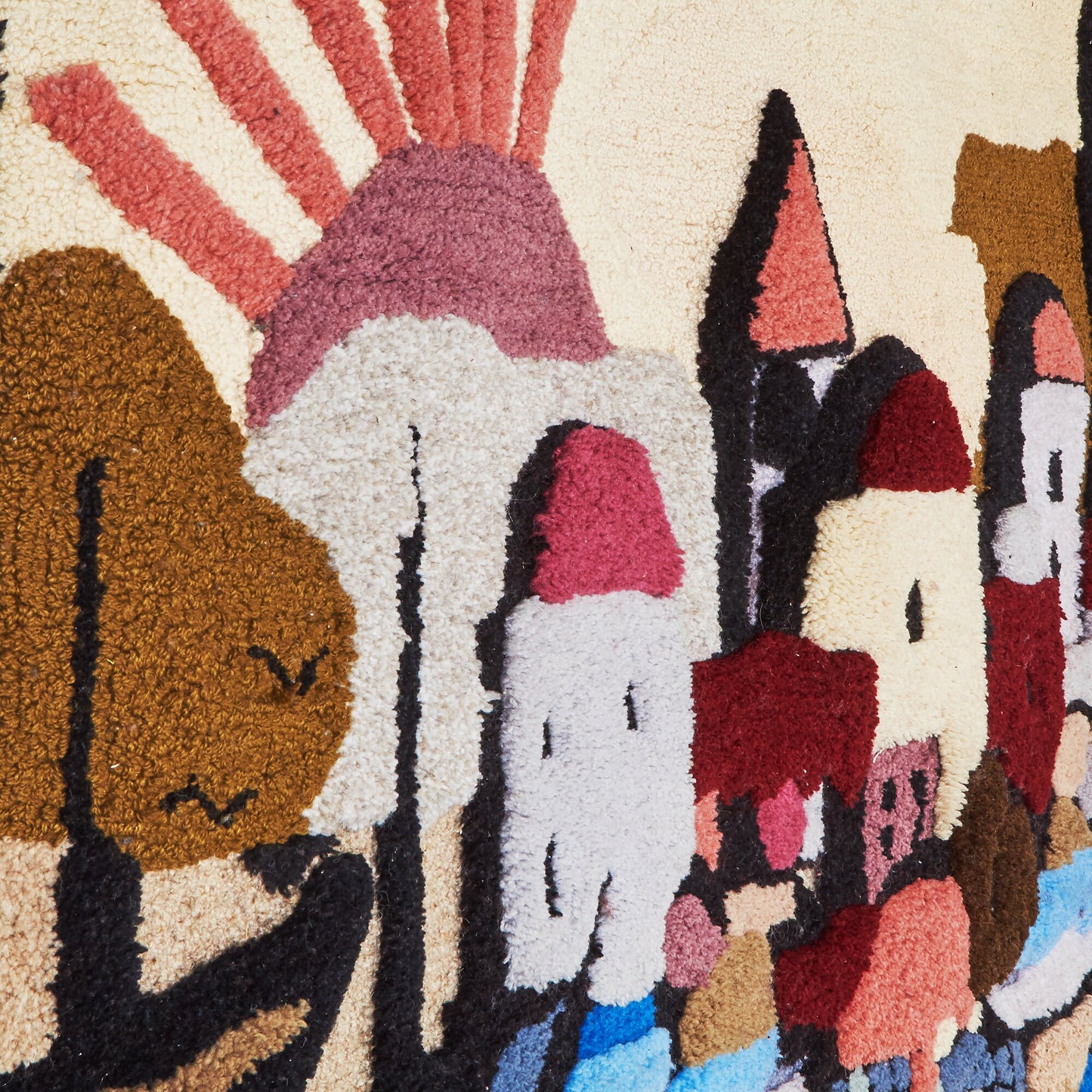 Superior 20th Century Art & Objects like thisHigh Vintage Art Rug | Old Town from OffCenterModern