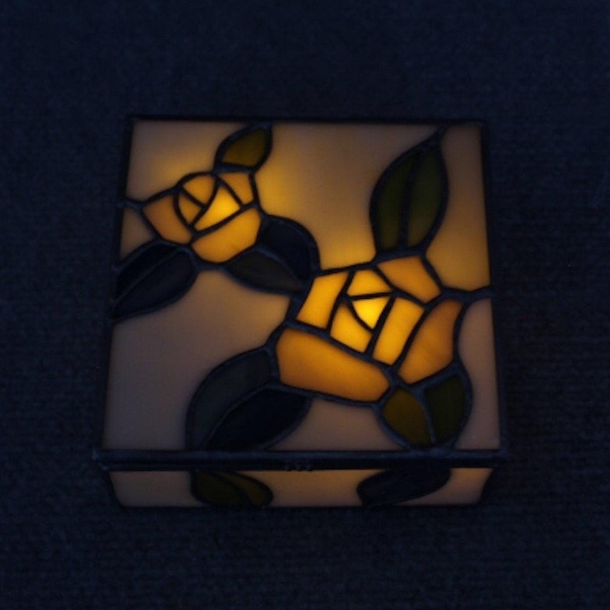 Stained Glass Box, Stained Glass Rose