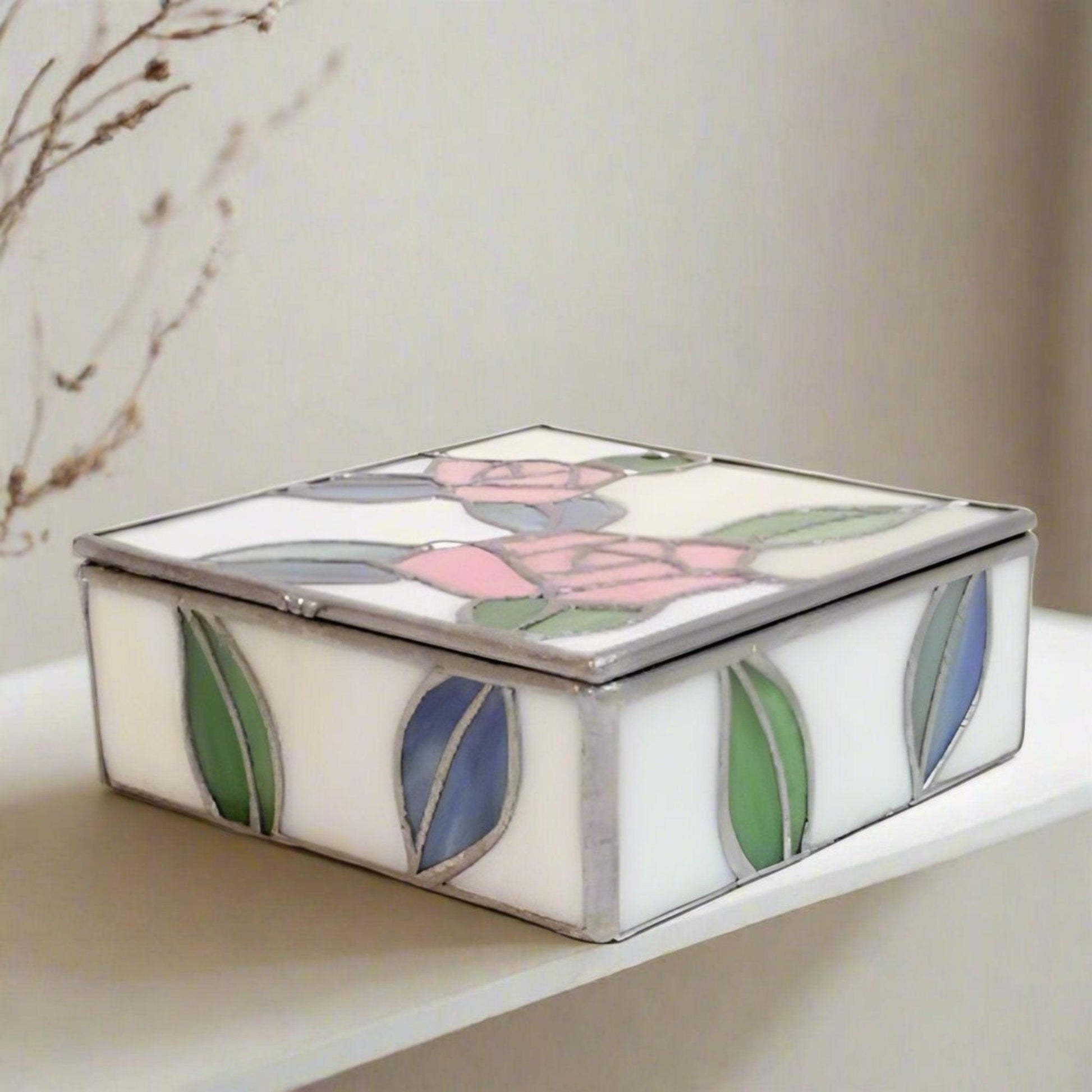 Stained Glass Jewelry Box