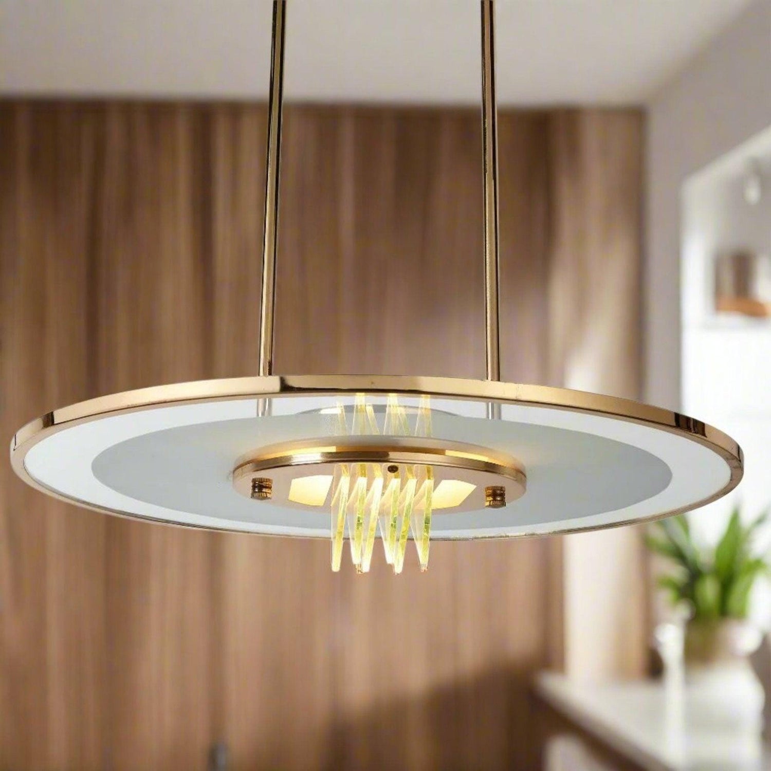 Glass Saucer Pendant Light | Halogen