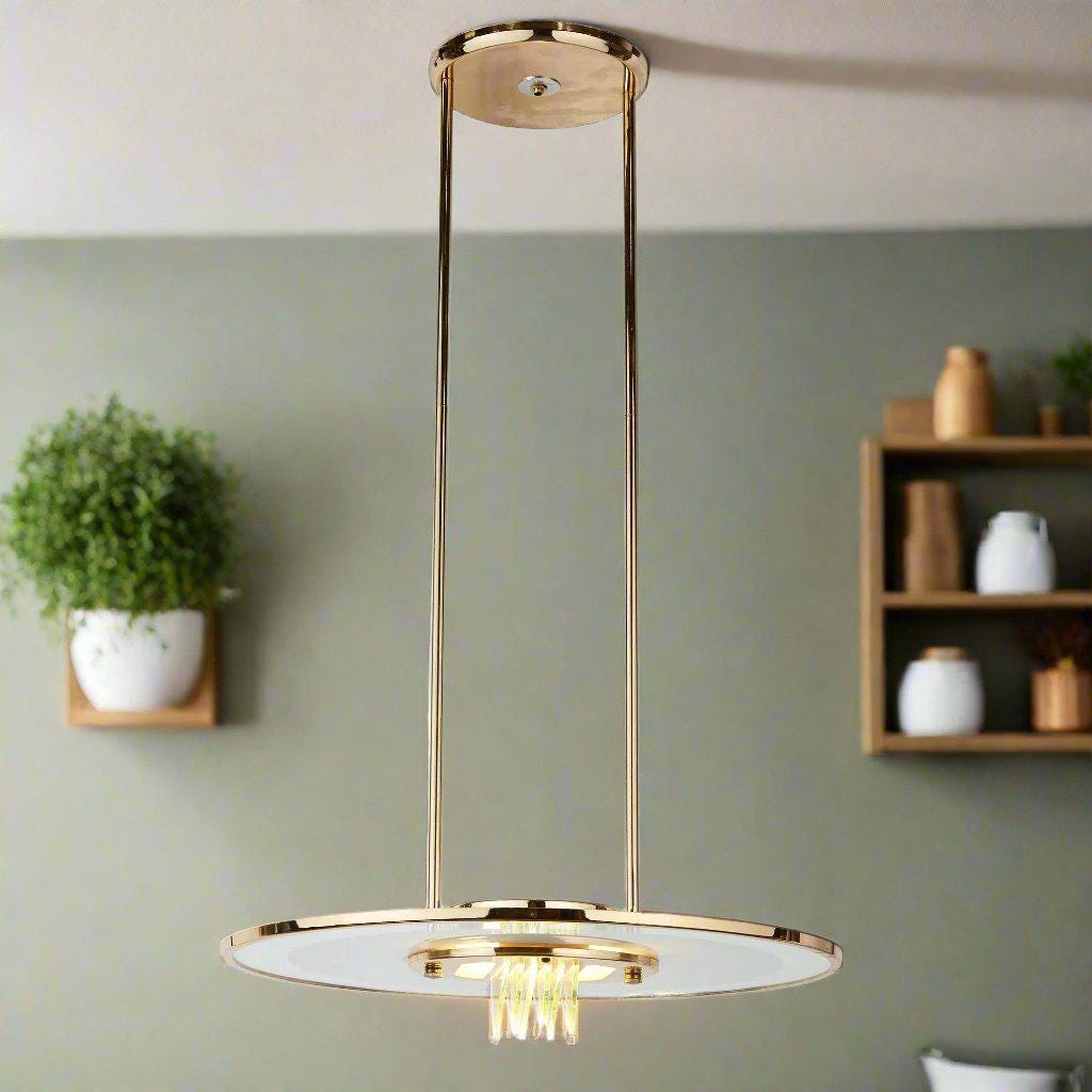 Glass Saucer Pendant Light | Halogen