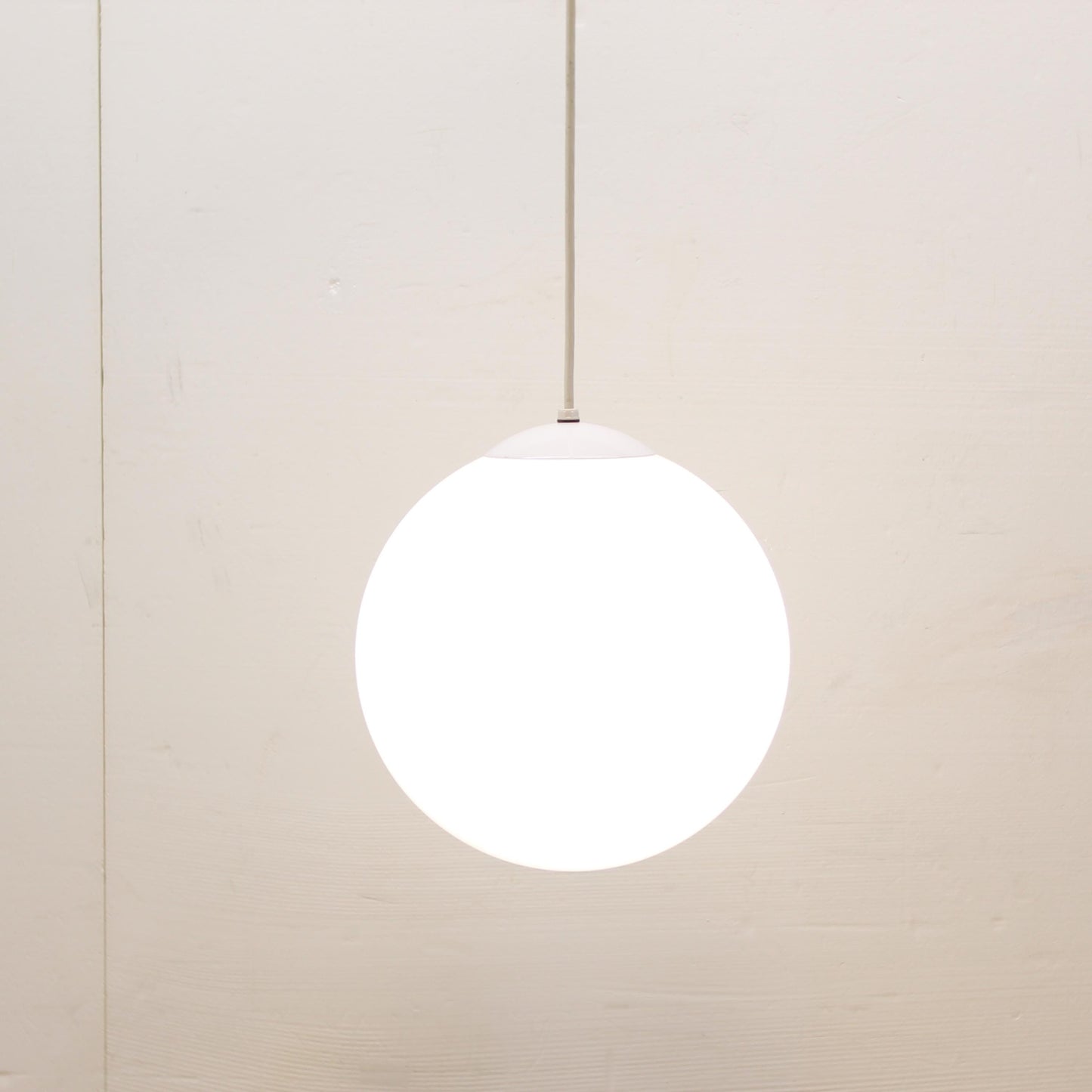 White Glass Globe Pendant Light