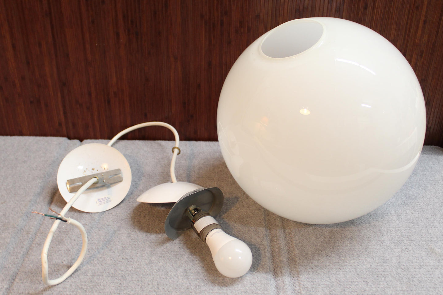 Mod white Glass Globe Pendant Light