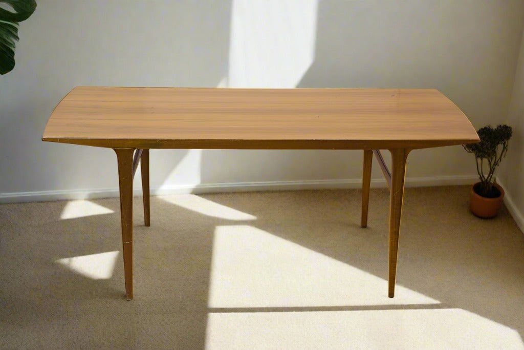 Scandi minimalist wood accent table, danish design style.
