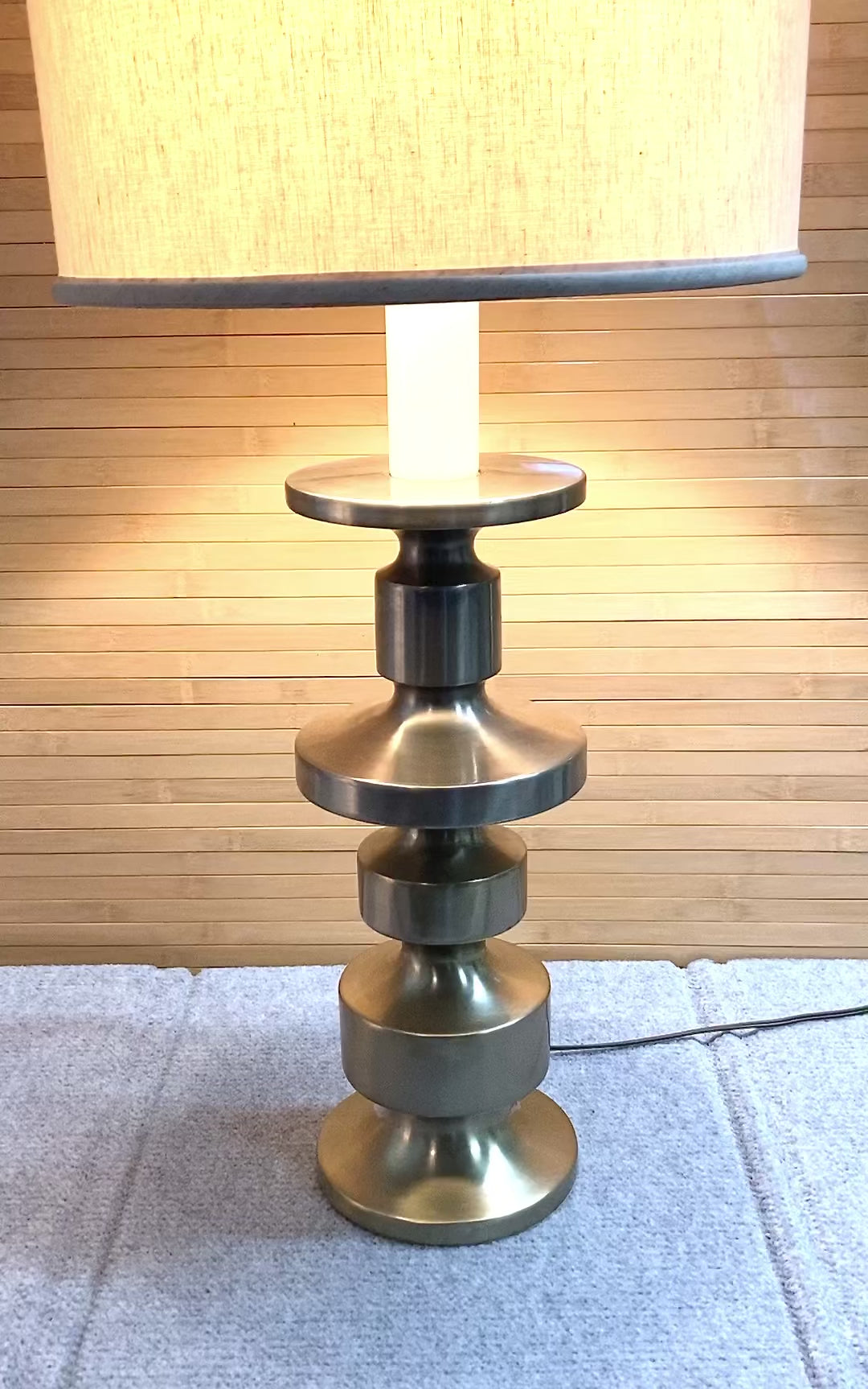 Modern Impressionist  Art Candlestick Table lamp