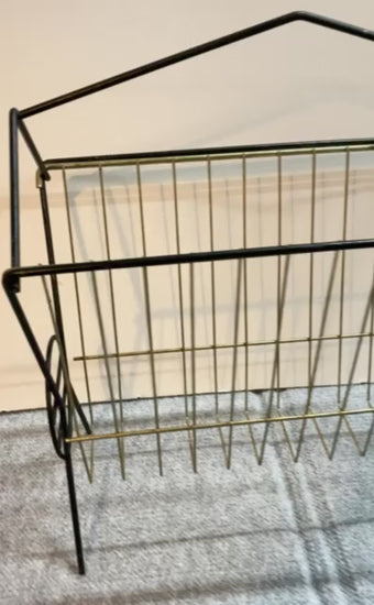 Mid-Century Wire Magazine Rack