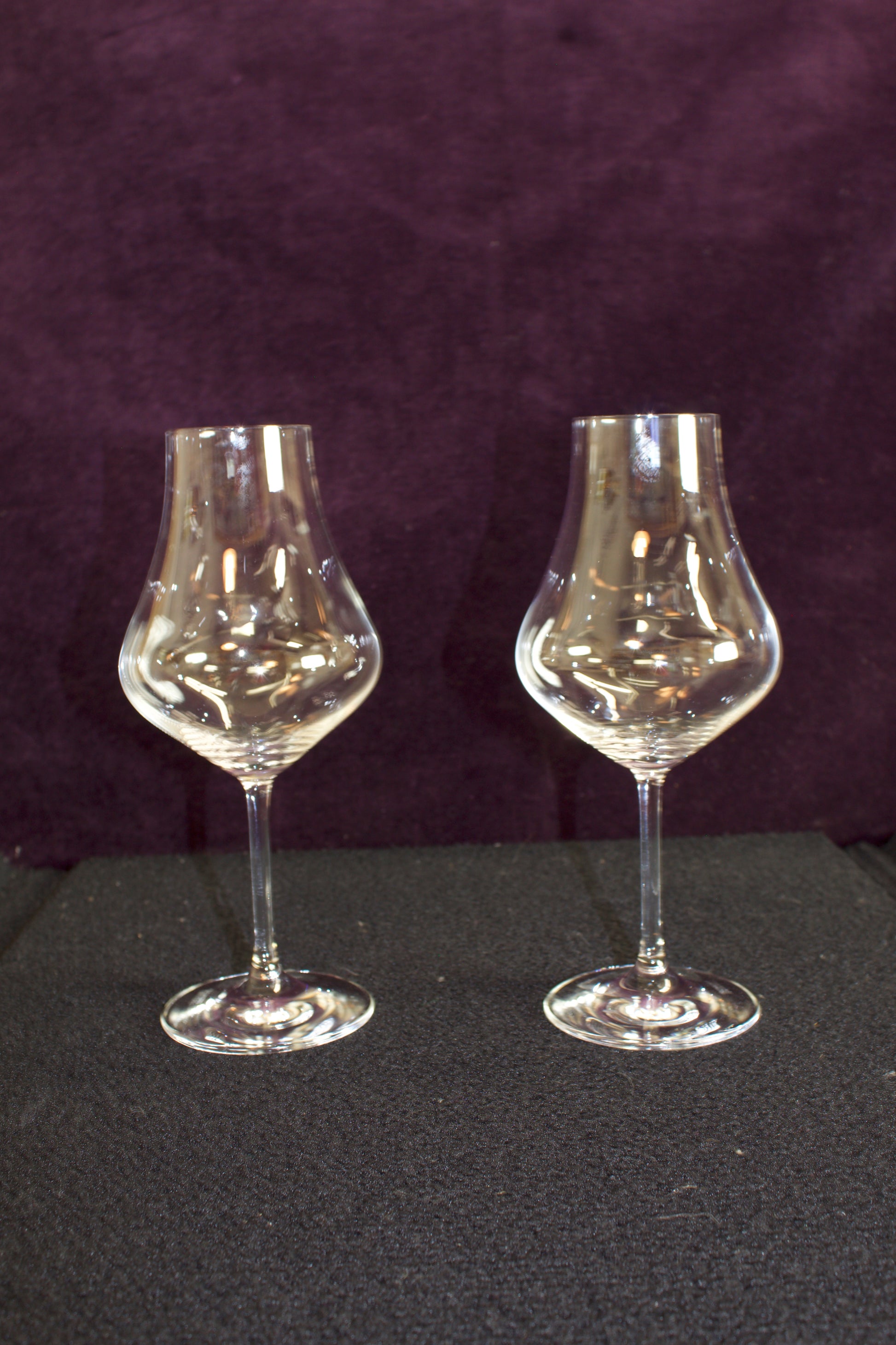 a set of Schott Zwiesel Clear Crystal Wine Glasses