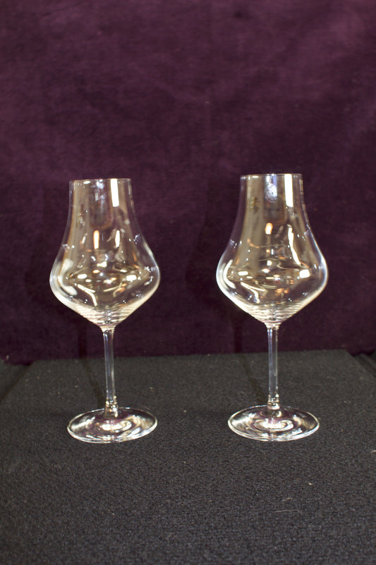 a set of Schott Zwiesel Clear Crystal Wine Glasses