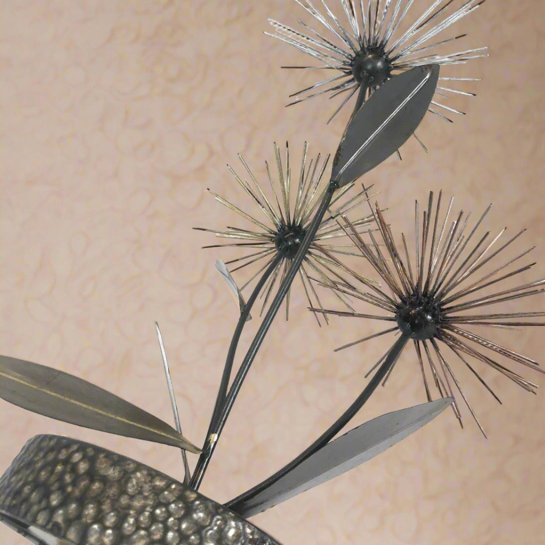 Bronze Thistle Sculpture